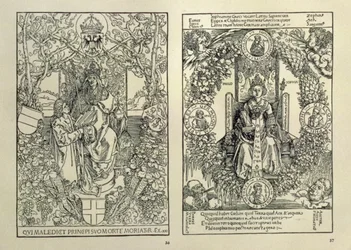 Filosofia ja Habsburgien keisari, Nürnbergin Konrad Celtisin kirjoittamasta Quatuor Libri Amorumista, 1502