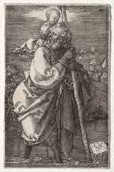 St. Christopher, Kasvot vasemmalle, 1521.
