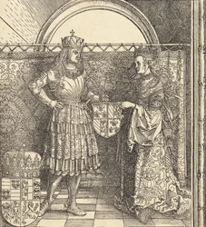 Maximilianuksen kihla Burgundin Marian kanssa, 1511.