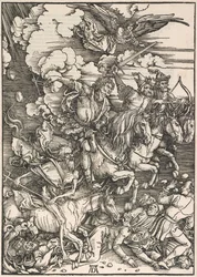 Neljä ratsumiestä, Pyhän Johanneksen apokalypsista, 1497-1498