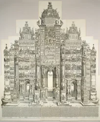 Maximilianuksen riemukaari, 1515 1799 painos.