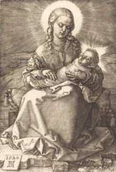 Neitsyt kapaloituneen lapsen kanssa, 1520.