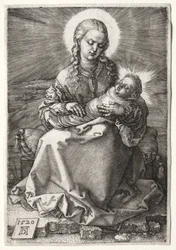 Neitsyt kapaloituneen lapsen kanssa, 1520.