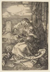 Neitsyt ja lapsi päärynän kanssa, 1511.
