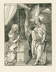 Kristus ilmestyy äidilleen, noin 1510 (puupiirros).