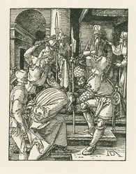 Kristus Hannaan edessä, noin 1508-09 (puupiirros).