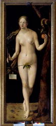 Albrecht Durerin (1471-1528) Eve-maalaus, öljy puulle