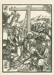 Valitusvirsi Kristuksen puolesta, noin 1500 (puupiirros).