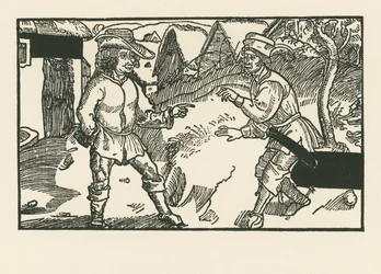 Syrus ja Chremes, noin 1492-93 (puupiirros).