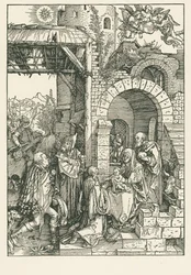 Maagisten palvominen, noin 1503 (puupiirros).
