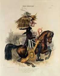 Franz Lisztin (1811-86) karikatyyri