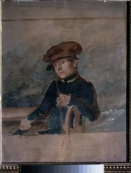 Omakuva. Aleksanteri Aleksandrejevitš Ivanovin (1806-1858) teos, öljy paperille