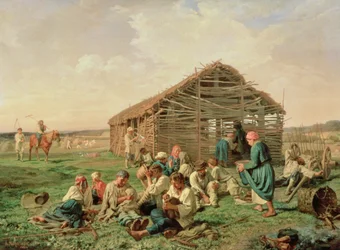 Lepo heinän aikana, 1861