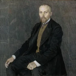 Taiteilija Nicholas Roerichin muotokuva 1874-1947, 1907