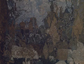 Lavastus I. Stravinskyn balettiin Tulilintu, 1910
