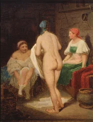 Höyrysaunassa, 1820-luvun loppu