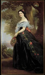 Muotokuva kreivitär Juliette Cottista Alexandro Ossanin maalaus (1800-luku) 1869 Firenzen modernin taiteen museo
