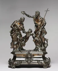 Kristuksen kaste, suunniteltu 1645-46, tehty luultavasti 1650-55