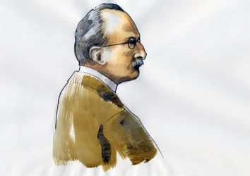 Max Planck, saksalainen fyysikko (Saksalaisen fyysikon Max Planckin (1868-1947) muotokuva)