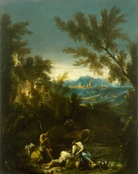 Maisema hahmoilla, c. 1715
