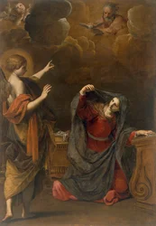 Alessandro Tiarinon ilmestys (1577-1668), öljy kankaalle, 209x144, 5 cm