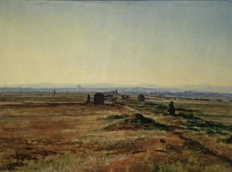 Appian kautta auringonlaskun aikaan