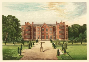 Burton-Agnes Hall, Yorkshire, Englanti. 1880 (kaiverrus)