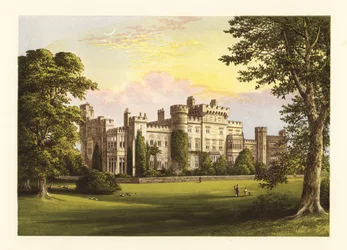 Hawardenin linna, Flintshire, Wales.