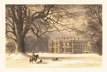 Howsham Hall, Yorkshire, Englanti. ,1880 (kaiverrus)