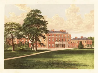 Trafalgar House, Wiltshire, Englanti. ,1880 (kaiverrus)