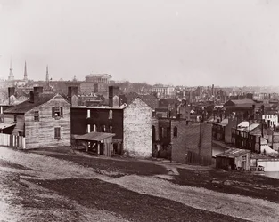 Richmond evakuoinnin jälkeen, 1865.