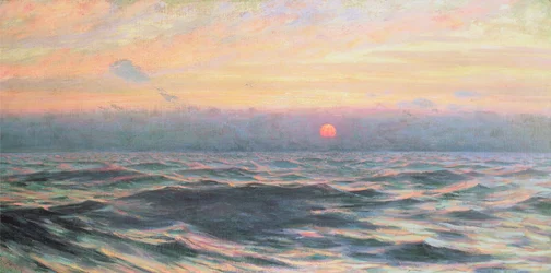 Auringonlasku, noin 1900