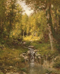 Lampi metsässä, 1880
