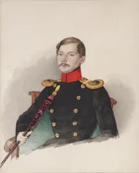 Vasili Vasilievich Engelhardtin muotokuva 1814-1868, 1839-1840