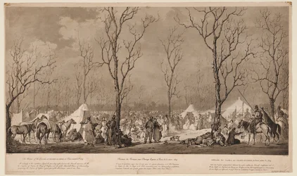 Kasakkojen bivouac Avenue des Champs-Elysées