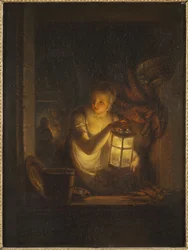 Nainen lyhdyn kanssa, 1818
