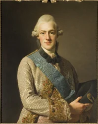 Prinssi Frederic Adolphe de Suede - Muotokuva Ruotsin prinssi Frederick Adolfista (1750-1803), Itä-Götanmaan herttuasta, kirjoittanut Roslin, Alexander (1718-1793). Öljy kankaalle