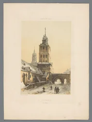 Pyhän Servatiuksen basilika Maastrichtissa St Servais (Côté Nord) (otsikko esineessä) Monuments de Maastricht (sarjan nimi)