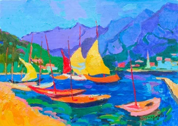 Vibrant Harborin purjeveneet