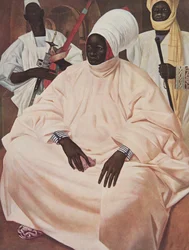 Barma Mata, Zinderin sulttaani (muotokuvatutkielma), teoksesta ”Dessins et Peintures d’Afrique”, toteutettu Citroënin Keski-Afrikan retkikunnan aikana, toinen Haardt Audouin-Dubreuilin retkikunta, julkaistu Pariisissa