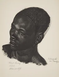Ialingede, rotu Mandja. (Fort Lamy), teoksesta Dessins et Peintures d