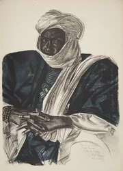 Mohamed Salek, tunnettu nimellä Doud Moura, Ouadain sulttaani (Fort Lamy), teoksesta Dessins et Peintures d