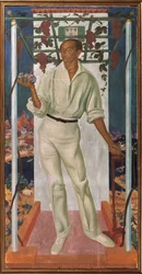 Meksikolaisen taiteilijan Roberto Montenegro Nervon muotokuva 1887-1968, 1915