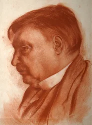 Säveltäjä Alexander Glazunovin muotokuva, 1865-1936.