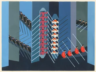 Maisemasuunnittelu portfoliosta Décors de Théâtre, 1930.