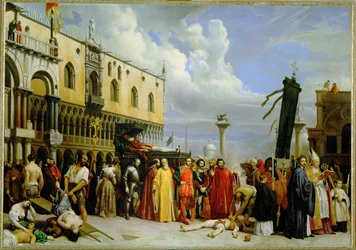 Venetsiassa vuoden 1576 ruttoon kuolleen Tizianin hautajaiset - Tizianin hautajaiset ...