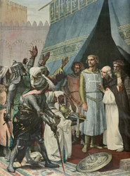 Pyhä Ludvig Jerusalemissa (kaiverrus)