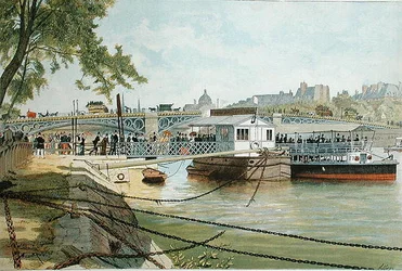 Ponton Suresnesissa, Pont des Saints Peresin sillan vieressä.