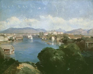 Saint-Jean-Sur, Geneve (öljy kankaalle)