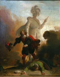 Don Juan ja komtuurin patsas, n. 1835